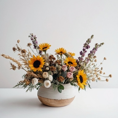Composizioni fiori secchi